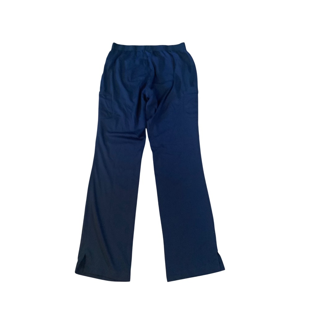 HH Works by Healing Hands Navy Blue Scrub Pants Tall Medium Cargo Pocket M-T - Picture 2 of 3